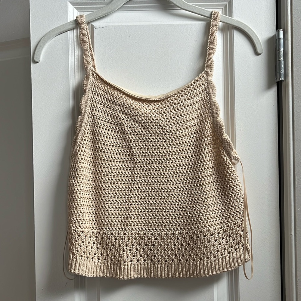 House of Harlow Crochet Tank